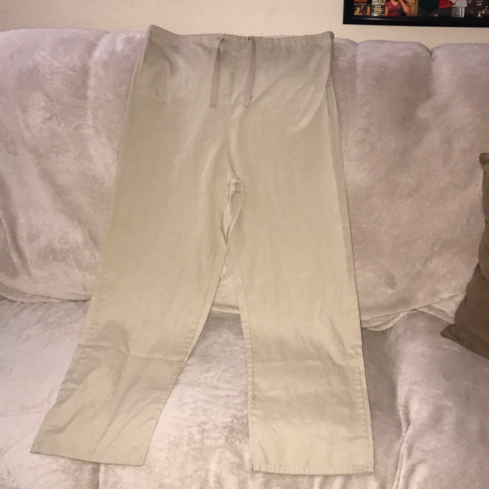 Ecoscrubs XS tan scrub pants with pocket 💕